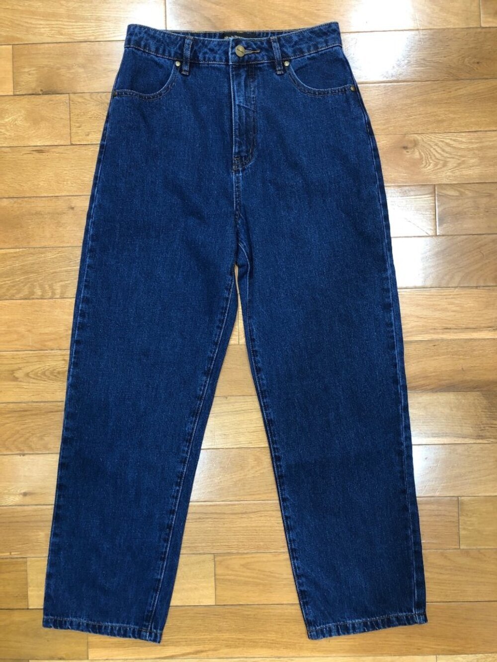 Afends Hemp Revolution Cotton Hemp Blend High Rise Straight Leg Jeans Size 4